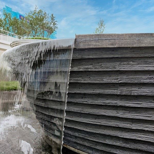 کاشی های دیوار بیرونی سنگ تزئینی فضای باز